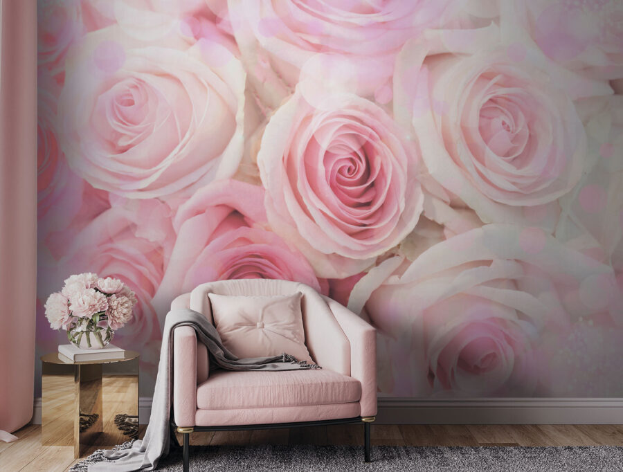 Wall murals Group of pink roses - Image 2