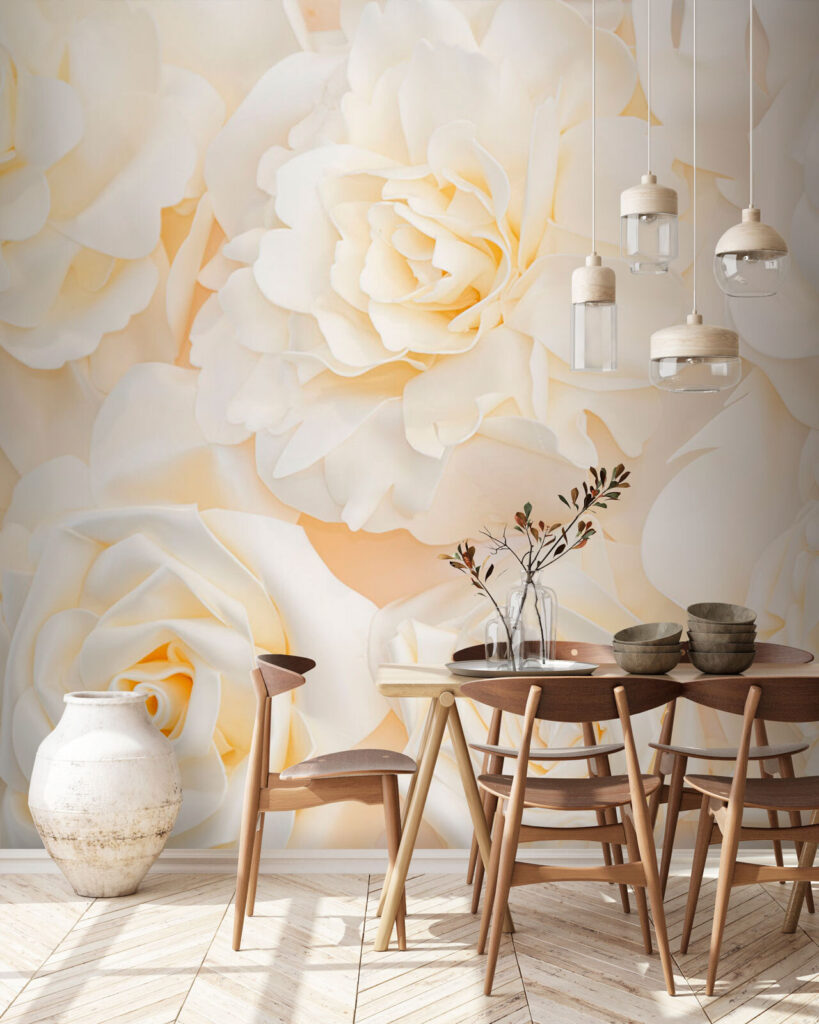 Group of white flowers Group of white flowers