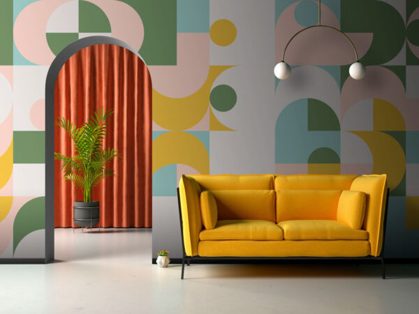 Colorful pattern with circles and dots Colorful pattern with circles and dots