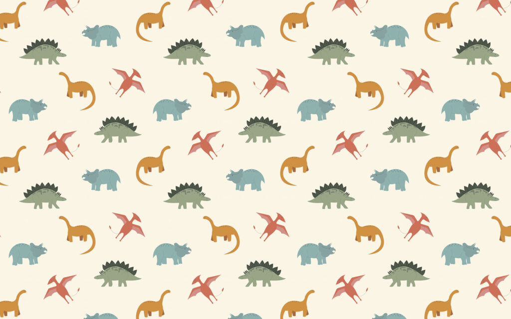 Pattern of cartoon dinosaurs Pattern of cartoon dinosaurs