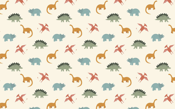 Pattern of cartoon dinosaurs Pattern of cartoon dinosaurs