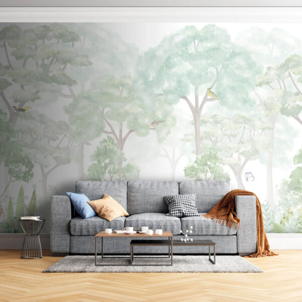 Wallpaper with trees and plants Wallpaper with trees and plants