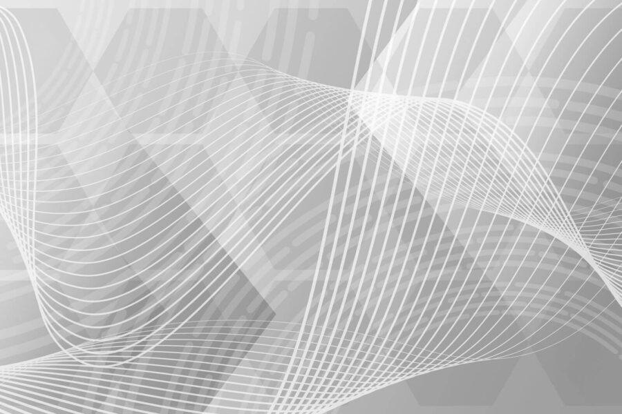 Wall murals Grey and white background with white lines - Image 3