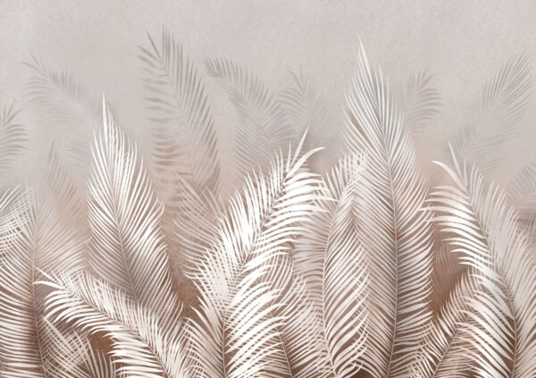 White feathers on a grey background White feathers on a grey background