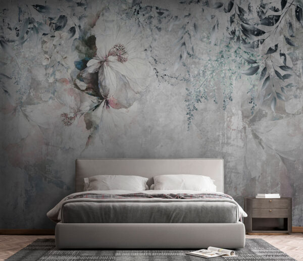 Painting of flowers and leaves Painting of flowers and leaves