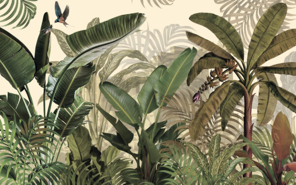 Group of tropical plants