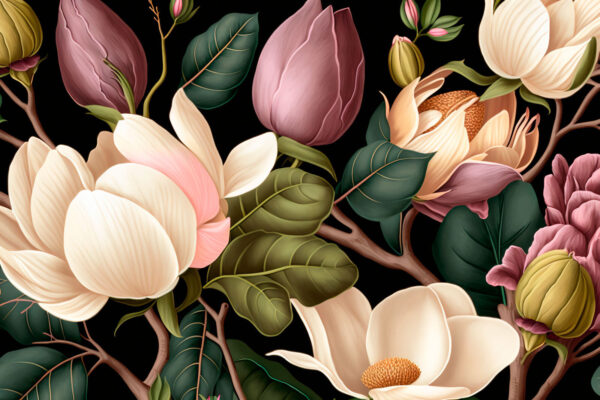 Elegant floral composition on dark background. Elegant floral composition on dark background.