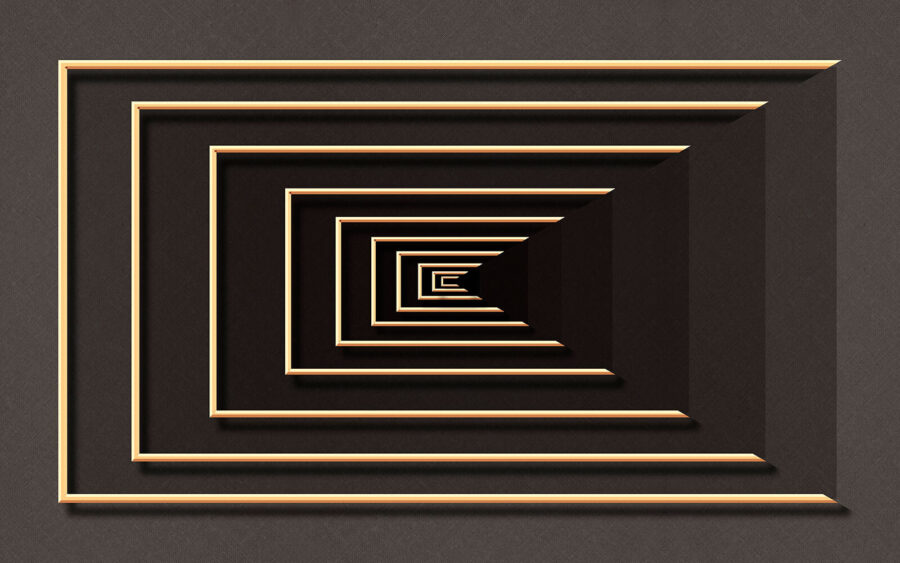 Infinite spiral in elegant hues.