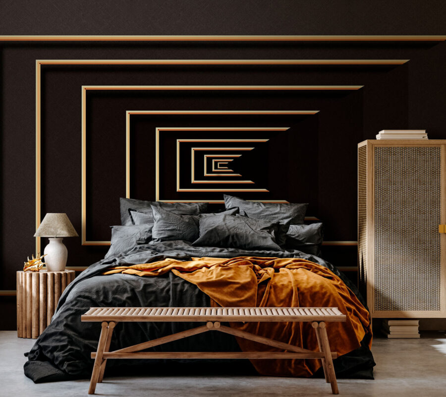 Black and gold rectangles