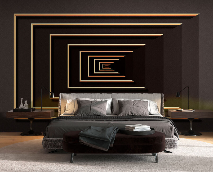 Infinite spiral in elegant hues.
