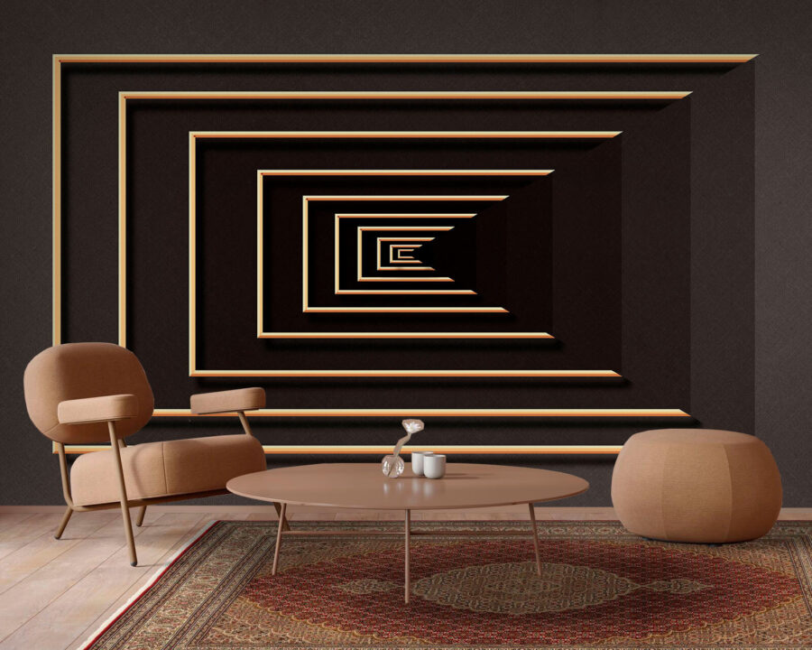 Infinite spiral in elegant hues.