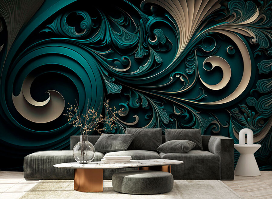 Elegant swirls and intricate designs.