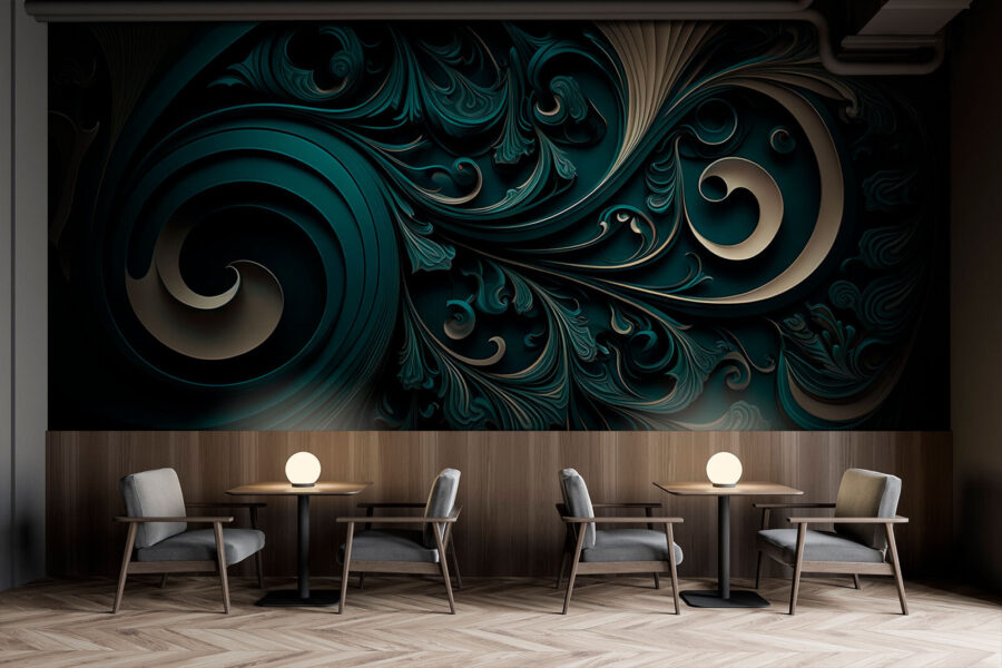 Elegant swirls and intricate designs.