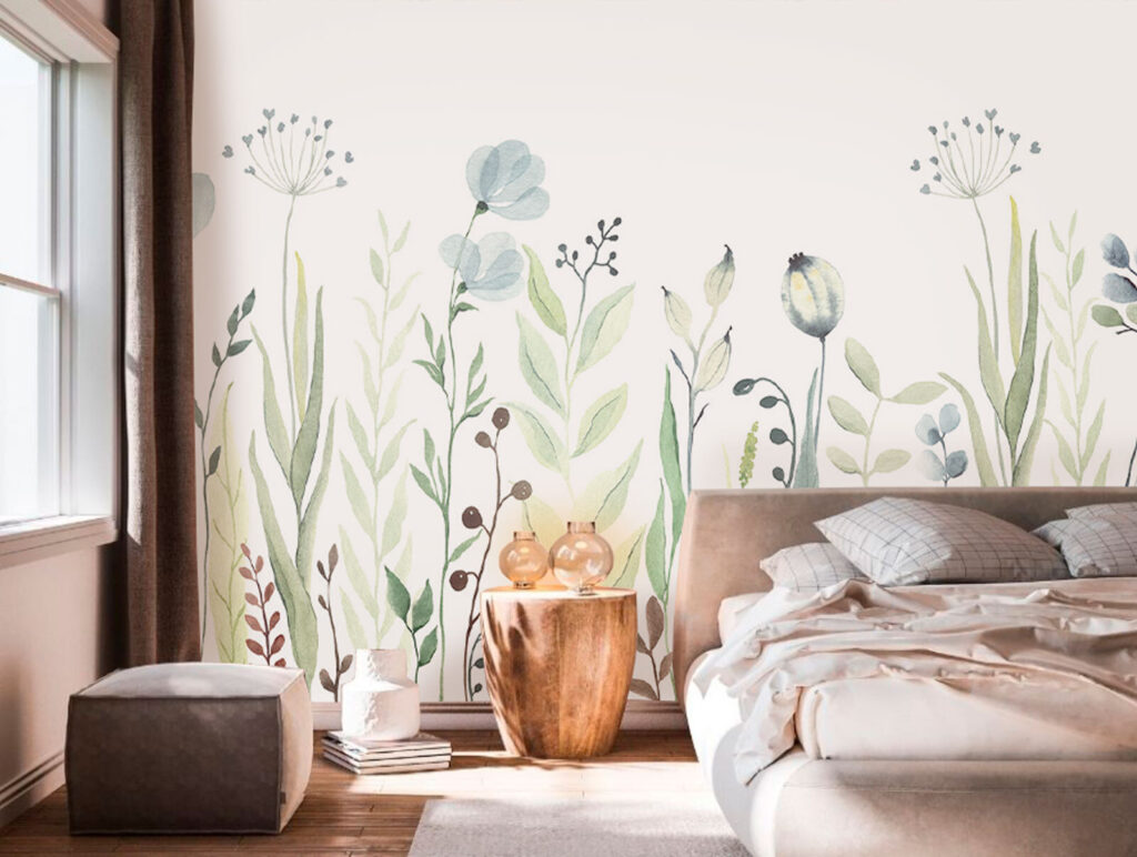 Watercolor painting of flowers and leaves u74870pib2 1024x772 - Watercolor painting of flowers and leaves - tegory