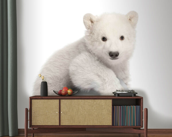 Polar bear holding a ball Polar bear holding a ball