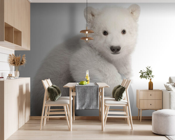 Polar bear holding a ball Polar bear holding a ball