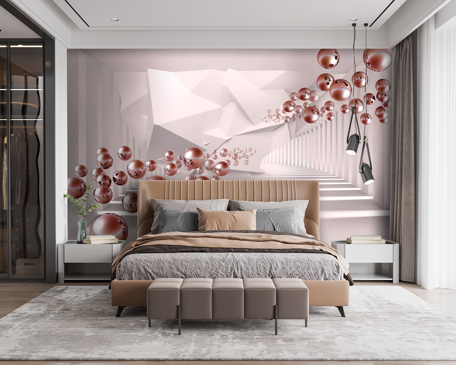 White room with pink balls u77920v2pib115m - White room with pink balls - tegory