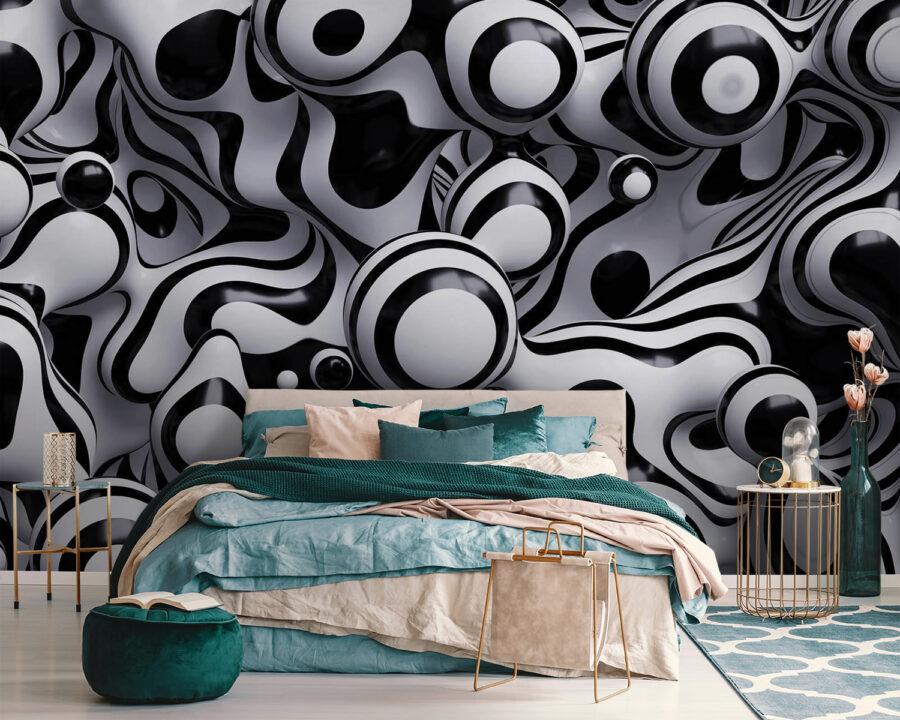 Black and white striped object Black and white striped object