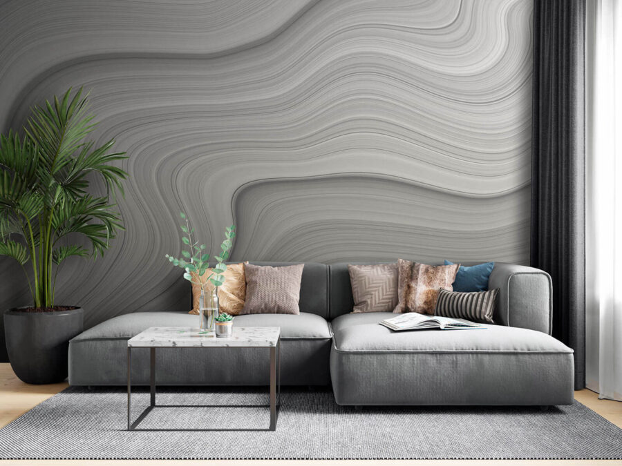White and grey wavy lines White and grey wavy lines
