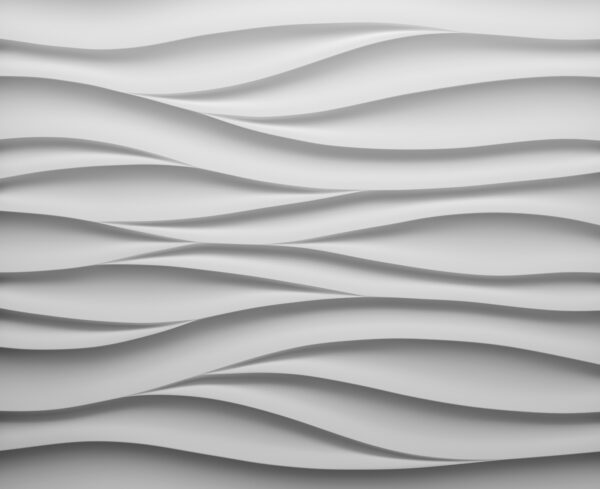 White wall with wavy lines White wall with wavy lines