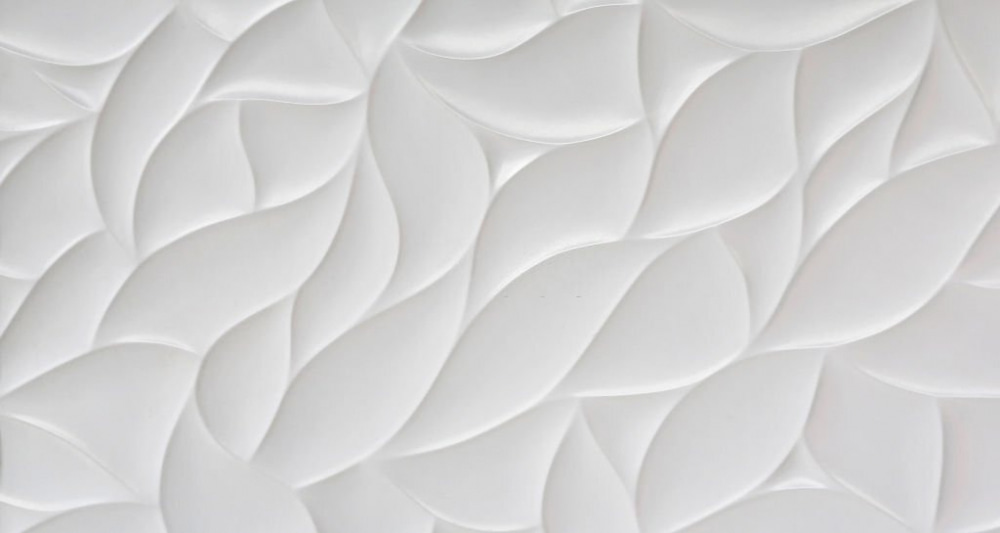 White surface with wavy lines White surface with wavy lines
