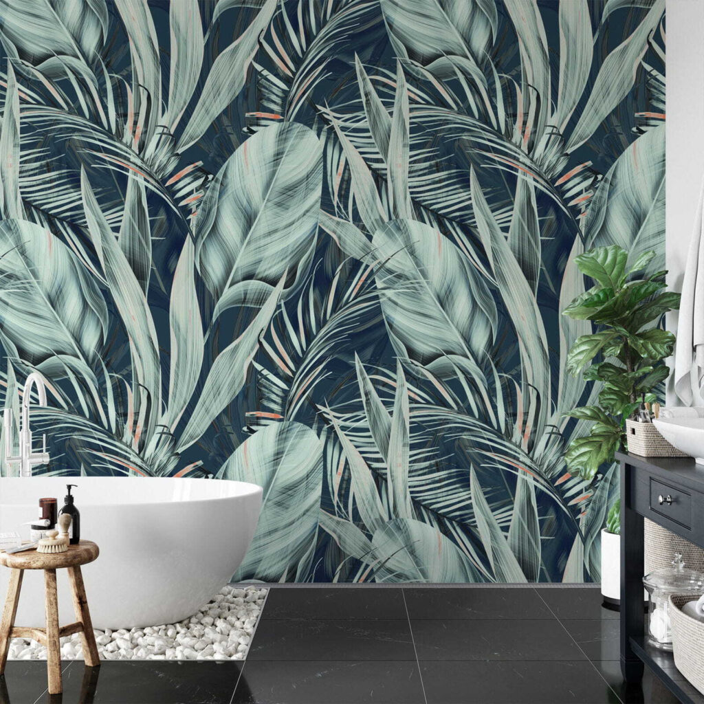 Tropical foliage in serene colors u79675pit1 1024x1024 - Tropical foliage in serene colors - tegory