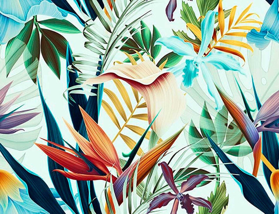 Colorful floral pattern