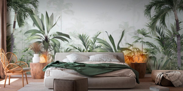 Wall murals Group of plants in a foggy forest (SKU: u79746) Wall murals Wall murals Group of plants in a foggy forest (SKU: u79746)