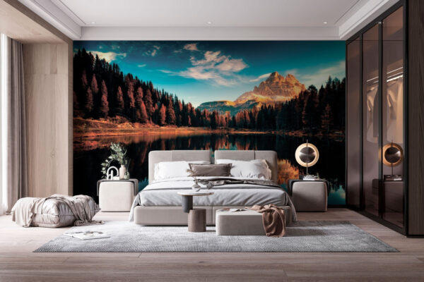 Lake surrounded by trees and mountains u79819pib1 600x400 - Lake surrounded by trees and mountains - tegory