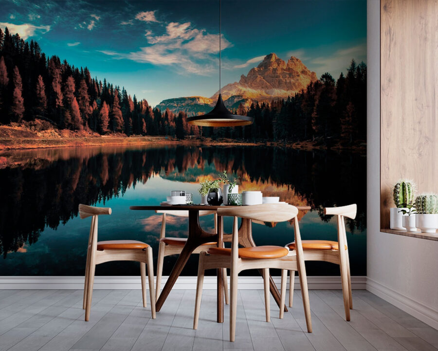Lake surrounded by trees and mountains u79819piq1m 900x720 - Lake surrounded by trees and mountains - tegory