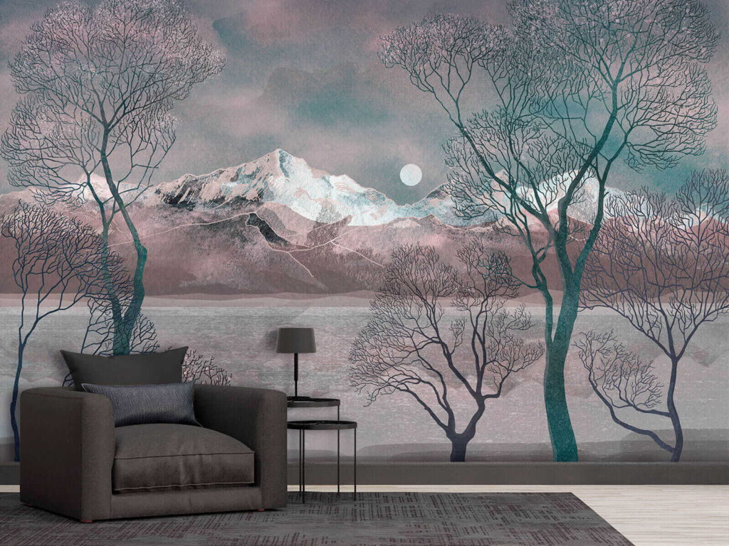 u80027pig2 1024x768 - Landscape with trees and mountains - tegory