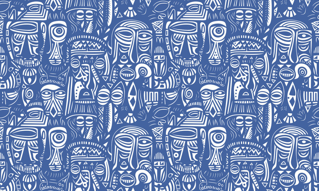 Blue and white pattern of faces u98723p 1024x614 - Blue and white pattern of faces - tegory