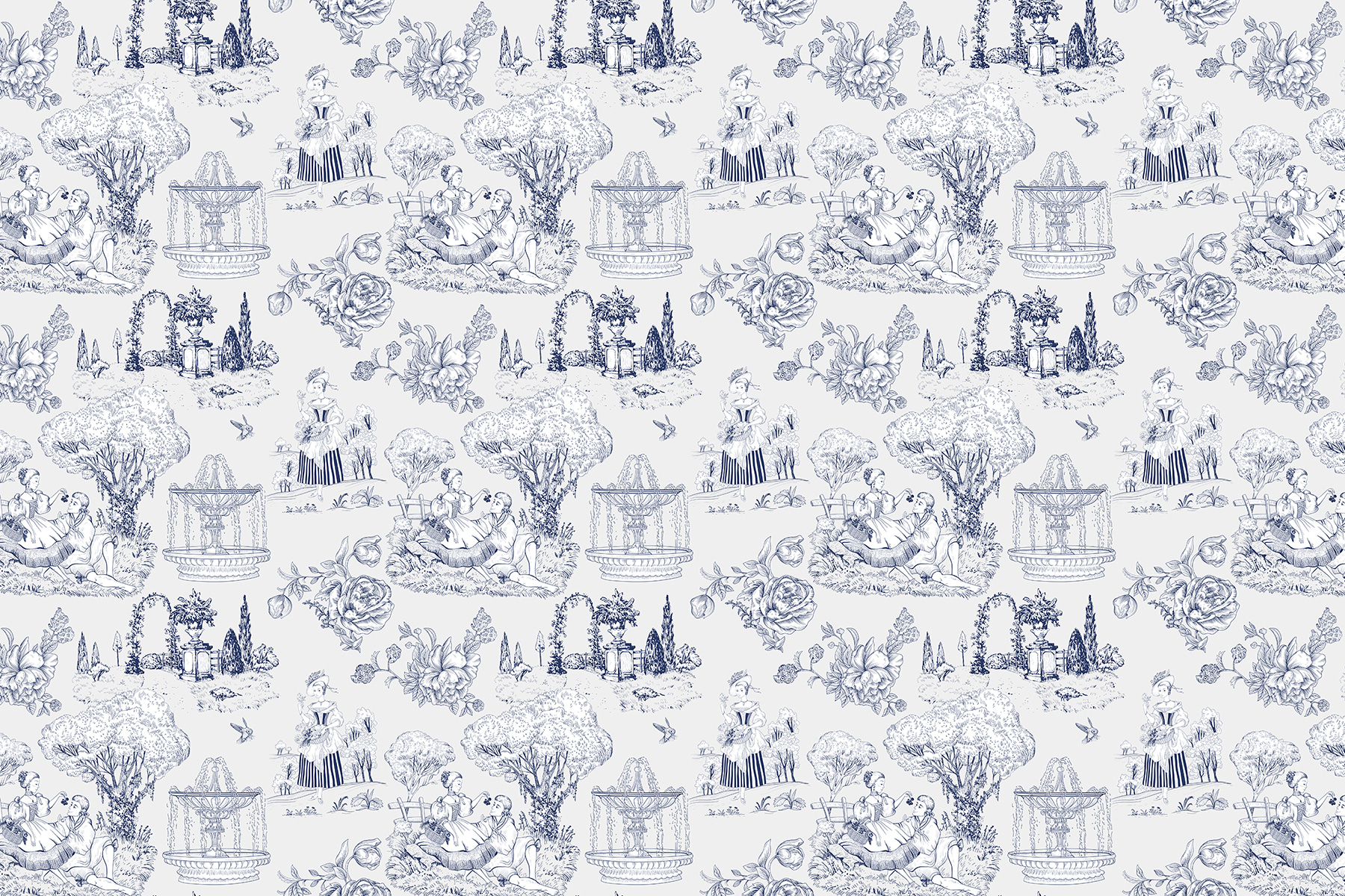 Pattern of people and trees u98624p - Pattern of people and trees - tegory