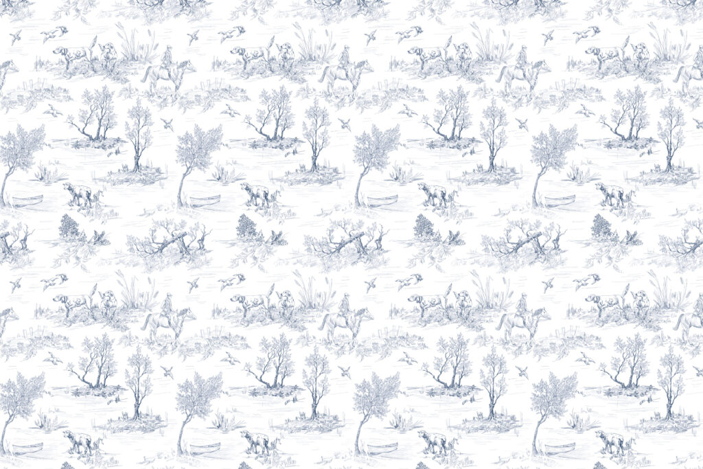 Pattern of trees and birds Pattern of trees and birds