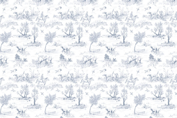 Pattern of trees and birds Pattern of trees and birds