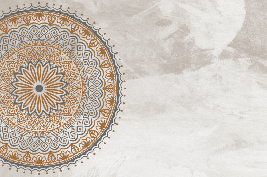 A circular pattern on a white surface A circular pattern on a white surface