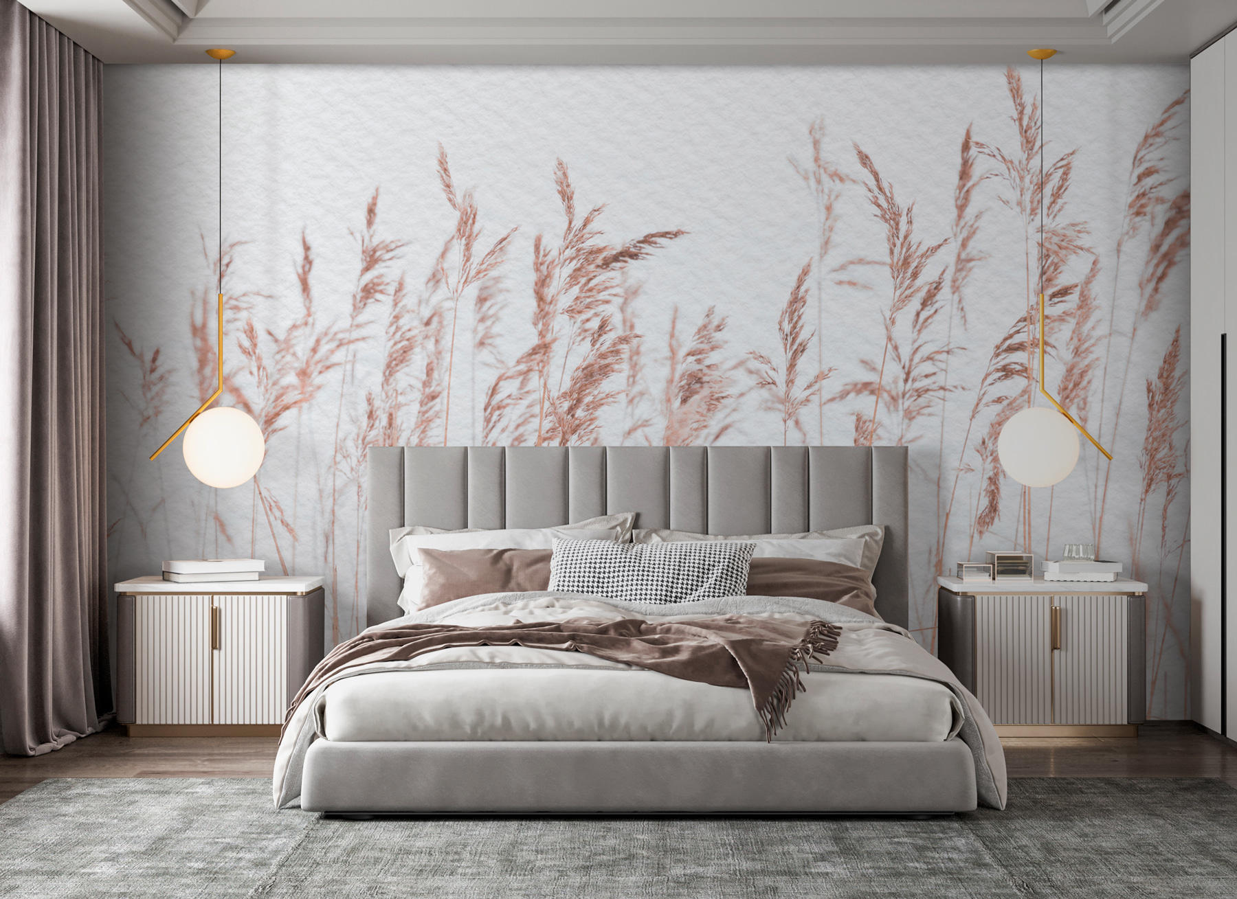 Delicate grasses against a soft backdrop Delicate grasses against a soft backdrop