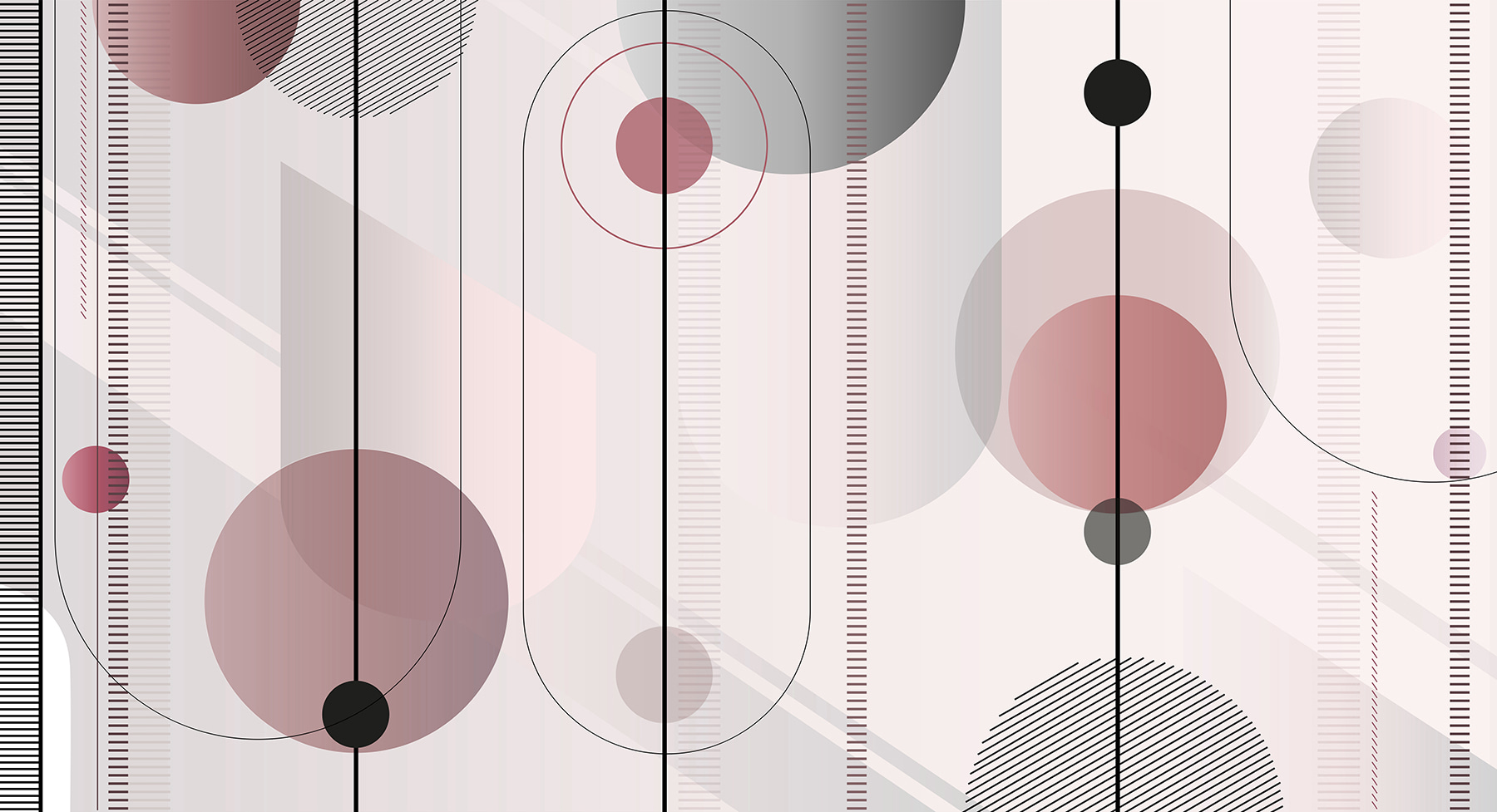 Abstract shapes in soft color palette Abstract shapes in soft color palette