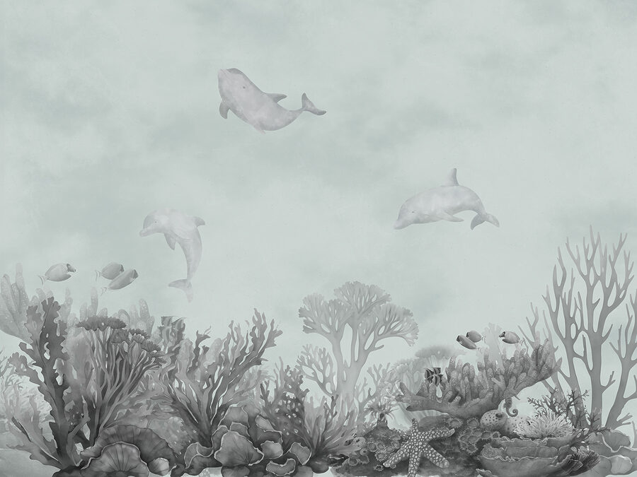 Wall murals A group of dolphins swimming in the ocean - Image 5