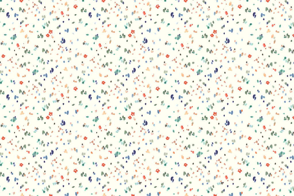 A small colorful spots on a white background A small colorful spots on a white background