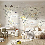 Wall murals A map of the world