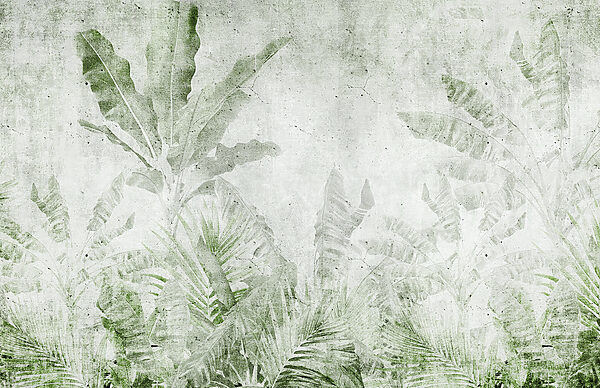Textured leaves on a muted background