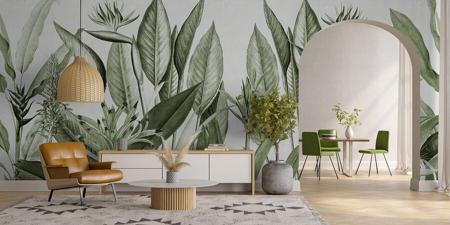 Lush greenery in delicate detail