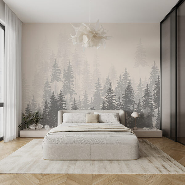 A group of trees in a forest