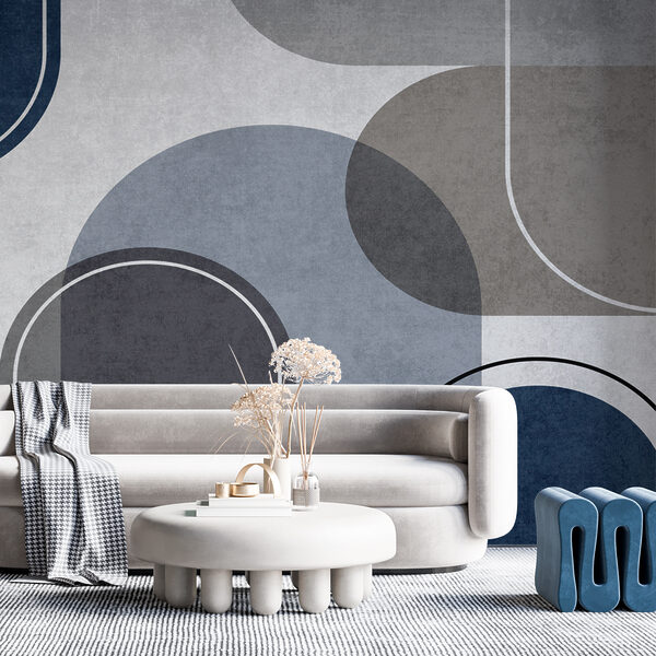 Modern abstract shapes in muted tones. Modern abstract shapes in muted tones.