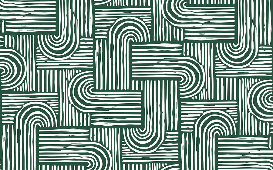 A pattern of lines and curves A pattern of lines and curves