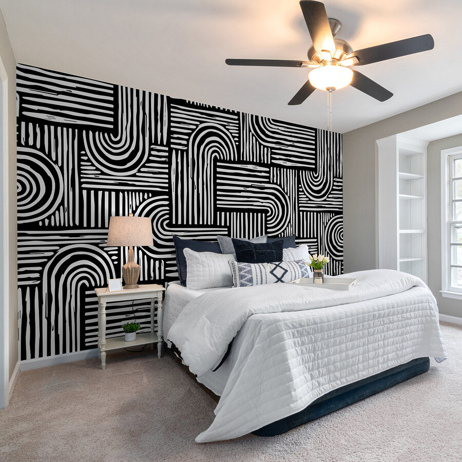 A black and white pattern