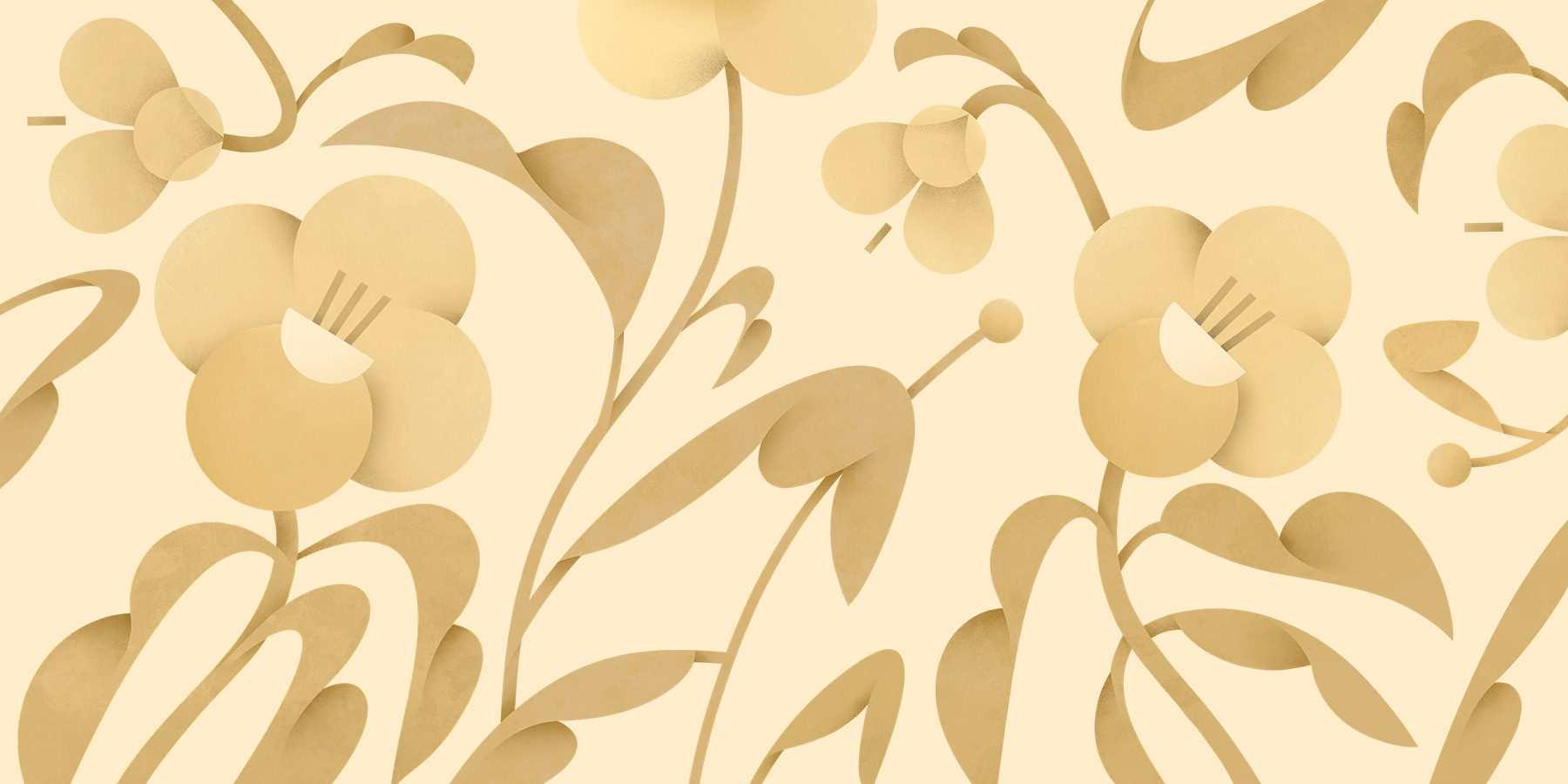Elegant floral pattern on soft background Elegant floral pattern on soft background