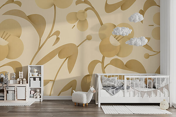 Elegant floral pattern on soft background Elegant floral pattern on soft background