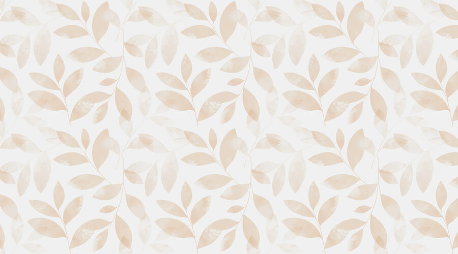 Wall murals A pattern of leaves on a white background - Image 5